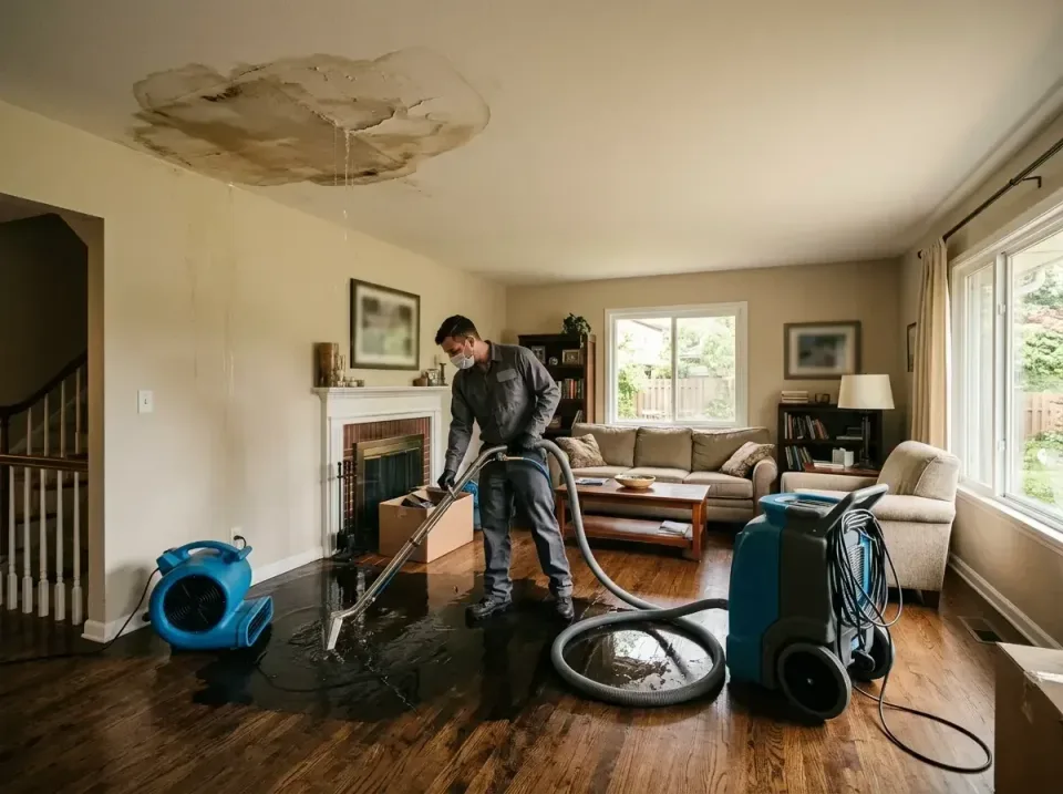 attic-pipe-burst-ceiling-drip-008 — frequently asked questions, Water Damage Restoration & Carpet Care in Zeeland, MI